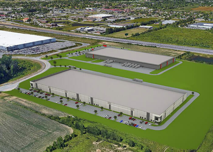 Under Construction: 232,000 SF Speculative Warehouse for Scannell Properties - Greenwood, IN