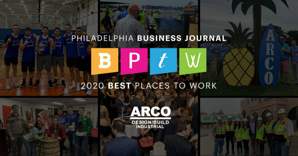 2020 Philadelphia Best Places to Work | design build construction company | ARCO DB | ARCO Design Build | ARCO Design/Build