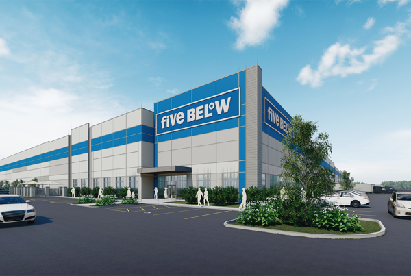 Rendering of Five Below distribution center in Buckeye, AZ