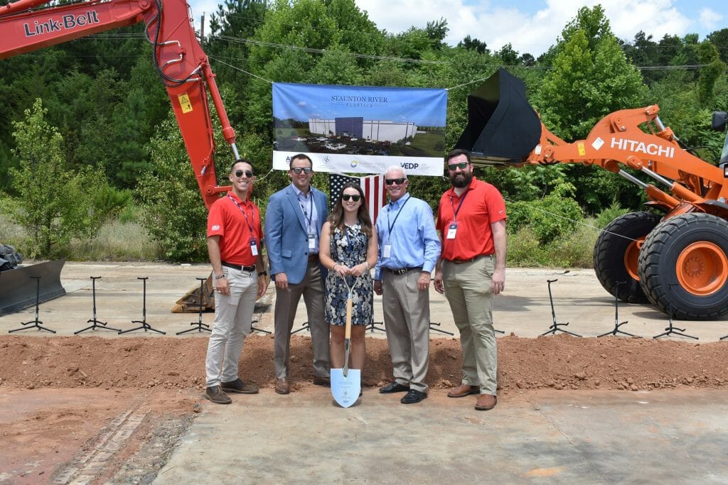 ARCO Design/Build Industrial team at Staunton River Plastics groundbreaking Hurt, VA