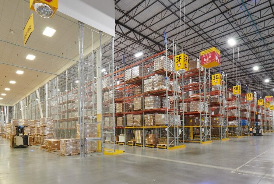 DHL Pharma Facility - Interior view of DHL Pharma distribution center.