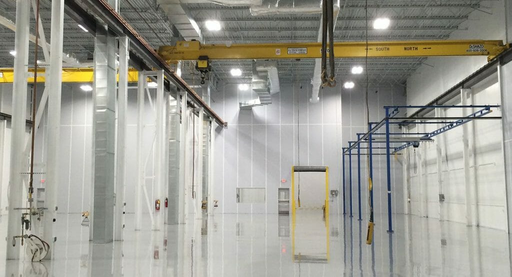 Hitachi_3 Interior view of tenant improvement project with industrial equipment