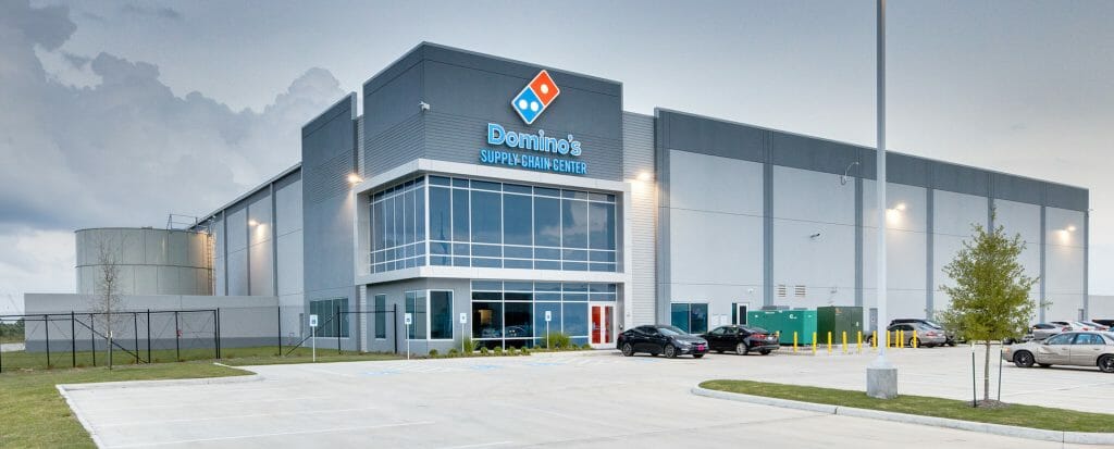 dominos-pizza-katy-tx-2 Dominos Supply Chain Center construction project - front of building