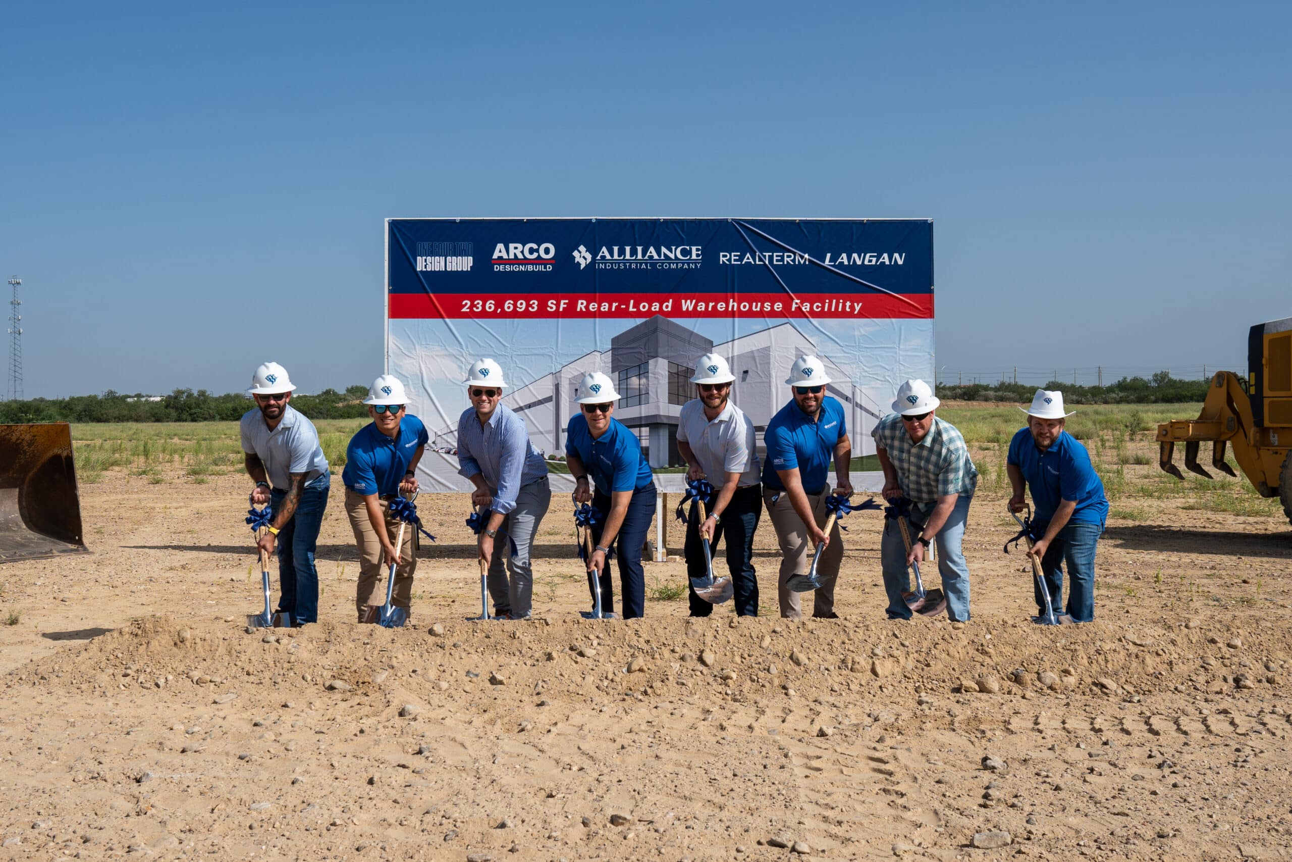 ARCO Design/Build ground breaking for industrial construction project in Laredo, TX