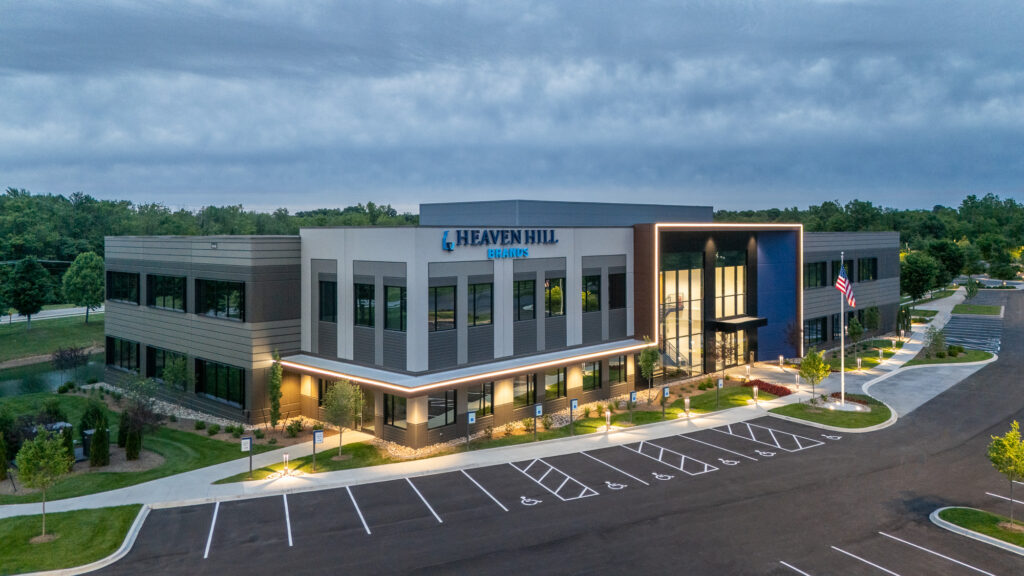 Heaven Hill Brands office building at ShelbyHurst Office Campus